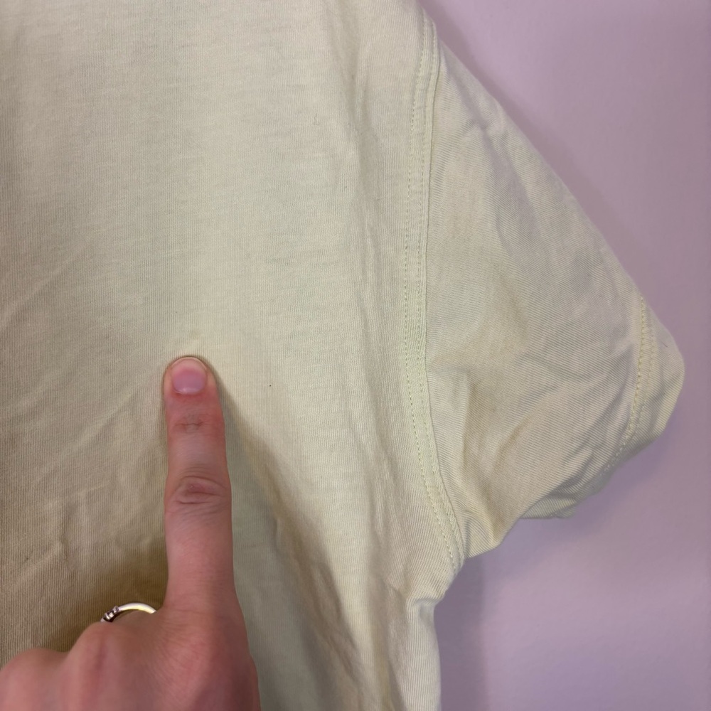 Lululemon Yellowish Green Women's Boxy Fit Short Sleeve Top - Picture 5 of 5
